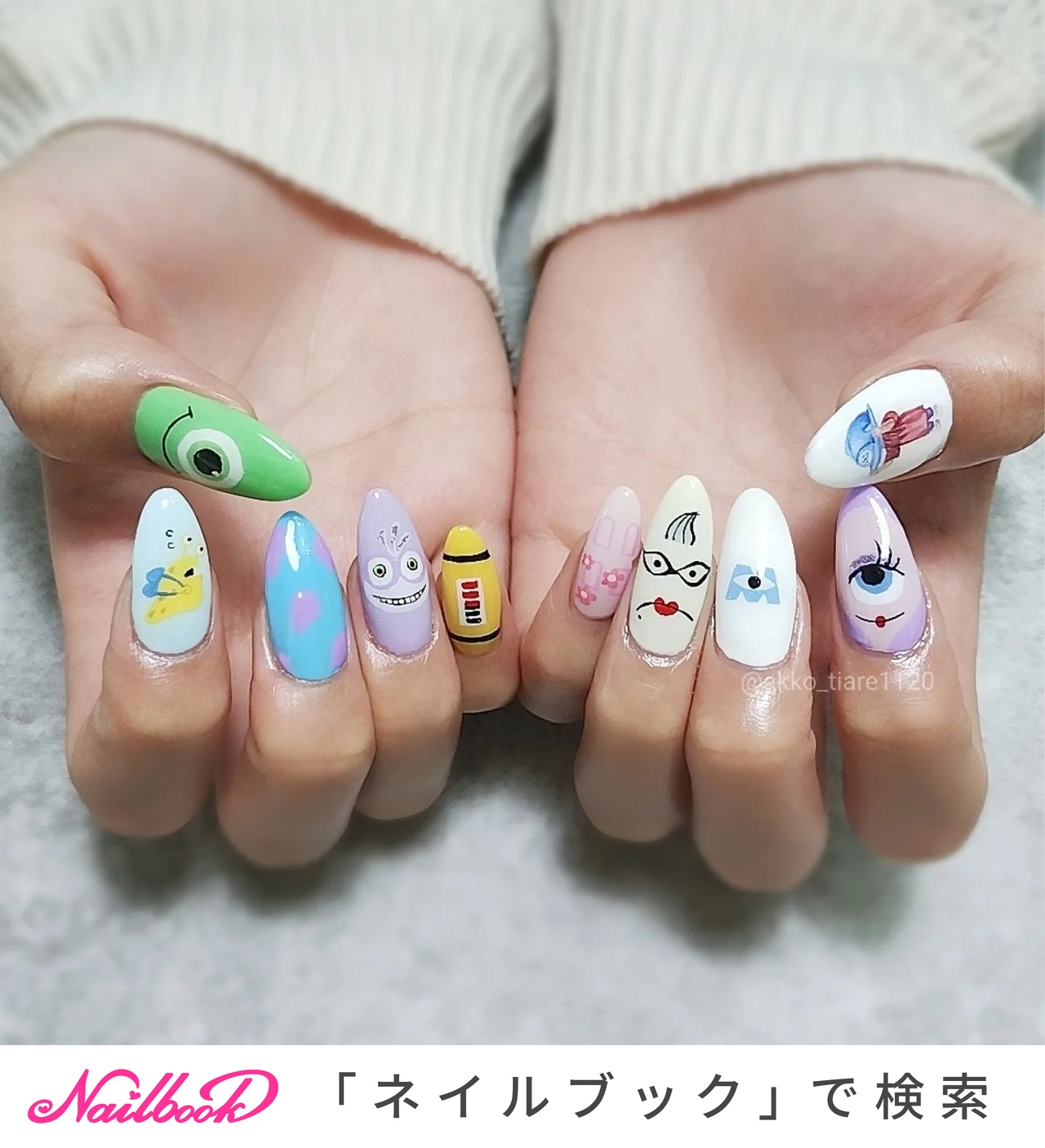 痛ネイル/キラキラ/個性派 - akko-tiare1120のネイルデザイン[No