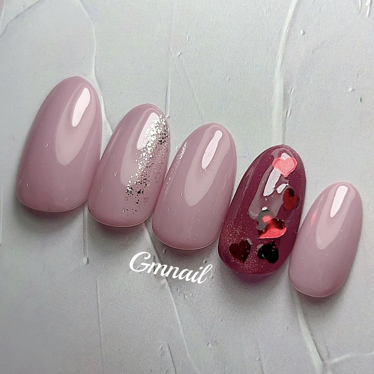 冬/バレンタイン/クリスマス/オフィス/ハンド - Gm nailのネイル 