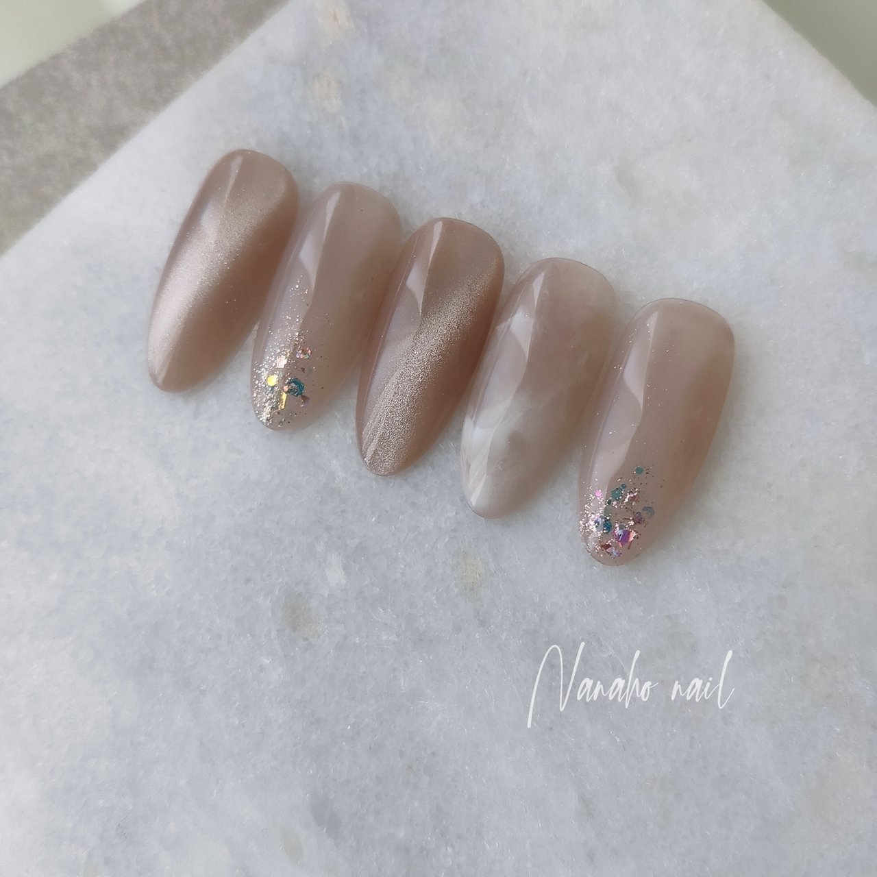 手が綺麗に見えるネイル/秋/冬/オフィス/ハンド - Nanaho☆nail(大阪府
