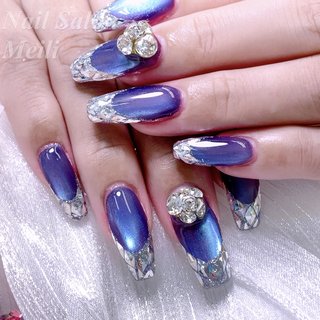 M-STYLE ネイルアート筆 青 1280_lc