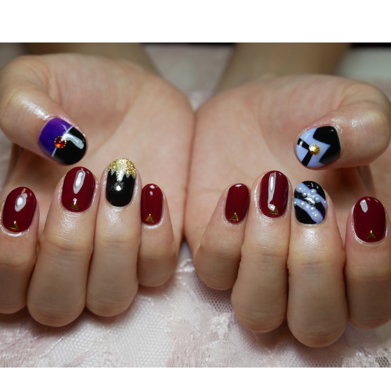 秋 オールシーズン ハロウィン ハンド ワンカラー Nailsalon Avanceのネイルデザイン No ネイルブック