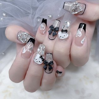 新作】☆A-527☆ネイルチップ ホワイトのワンホンネイル