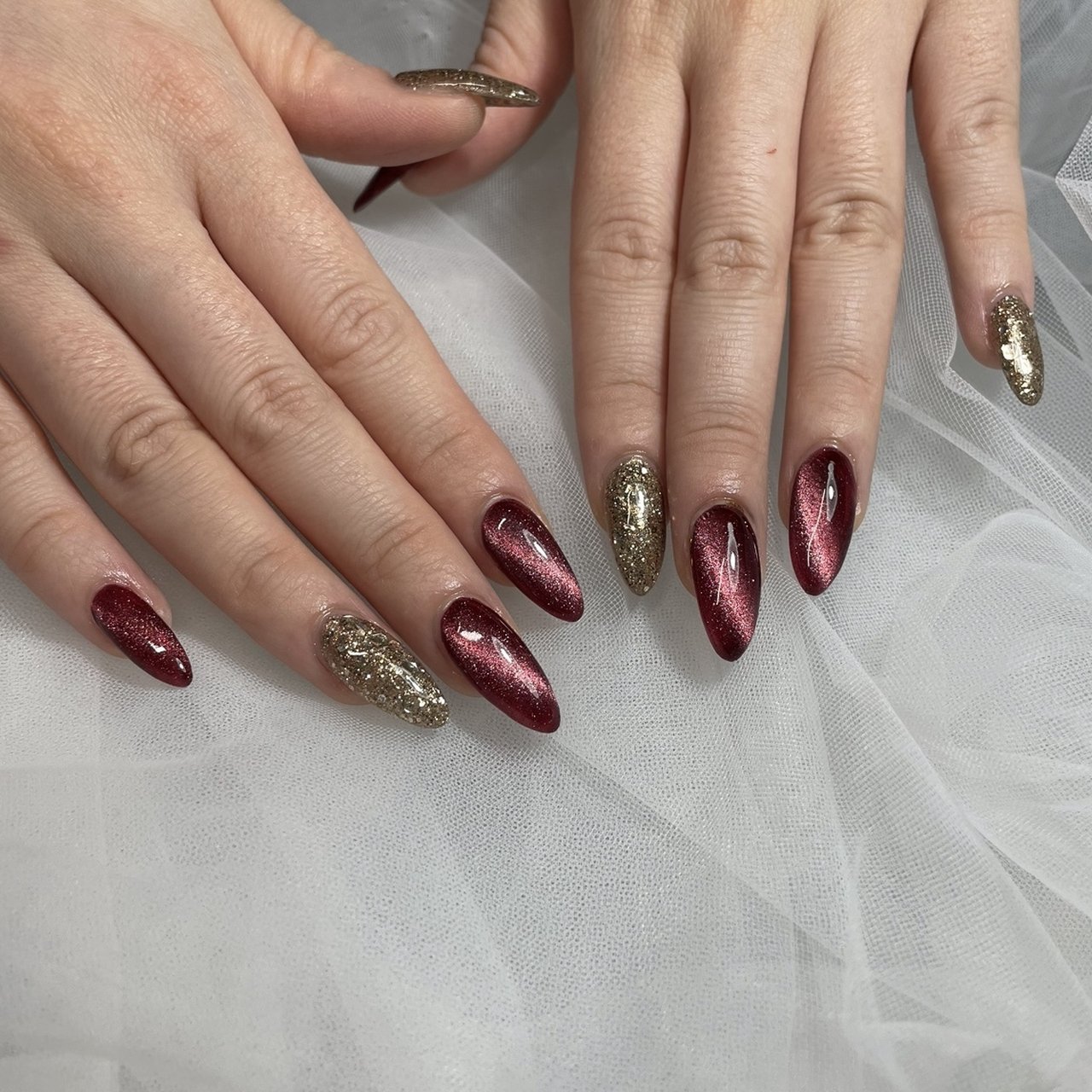 秋/冬/クリスマス/パーティー/ハンド - nail atelier faveのネイル