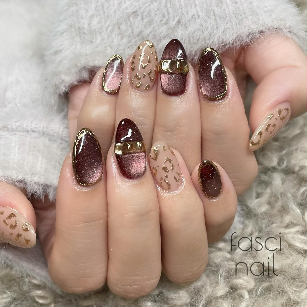 レオパードアート ミラーフレーム付き ミラーレオパード アート