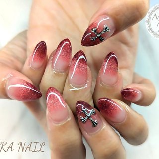 赤 クリア クロムハーツネイルパーツ 12個 人気順｜#クロムハーツ風の