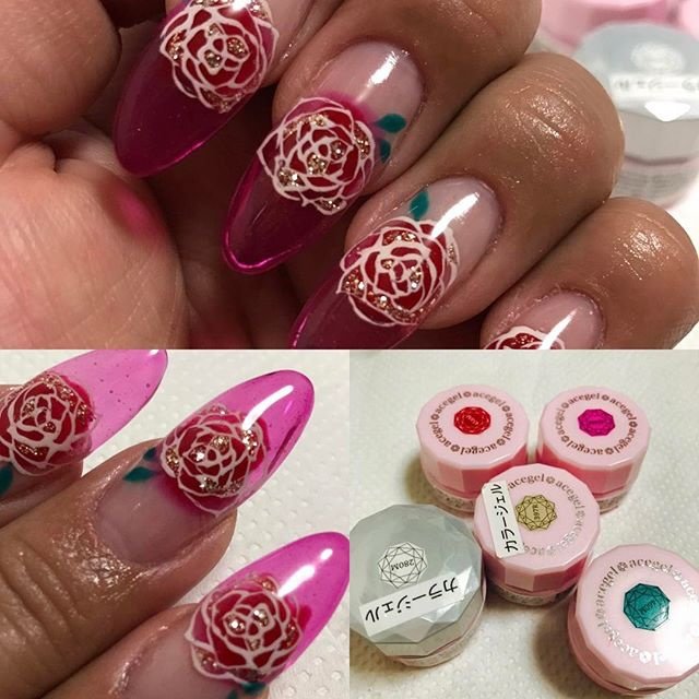 春 夏 ハンド シースルー ステンドグラス Sachi Nailのネイルデザイン No 2532752 ネイルブック