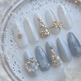 人気順｜雪の結晶(スノー)のネイルデザイン｜ネイルブック