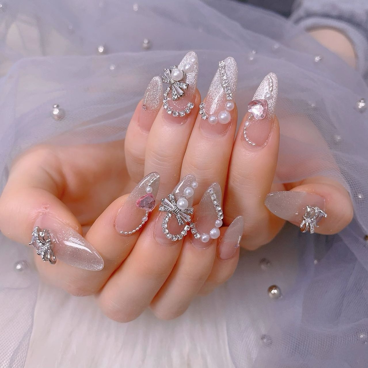 ワンカラー/マグネット/キラキラ/ワンホン/韓国 - 雪奈のネイル