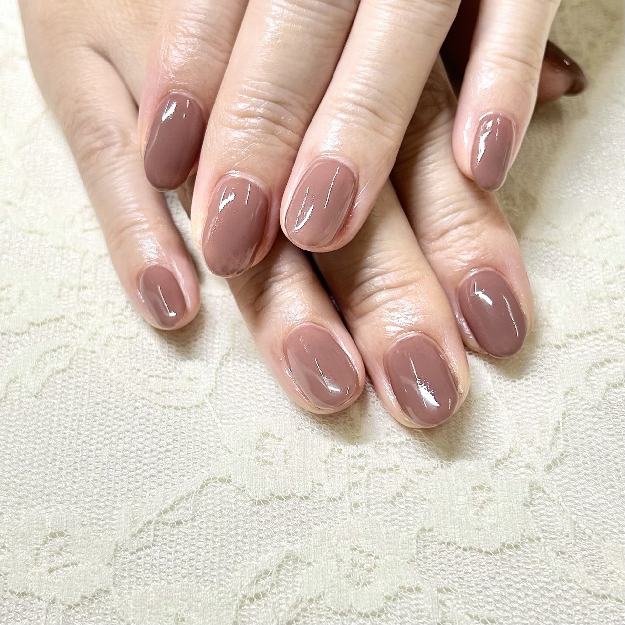 秋/冬/ワンカラー/ちゅるん/ショート - La-＊NAIL_youkoのネイル