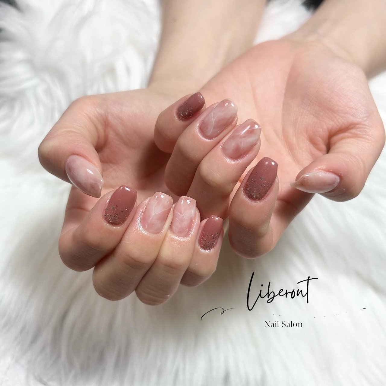 冬/シンプル/ワンカラー/マグネット/キラキラ - LIBERONT nailのネイル