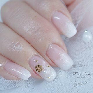 雪の結晶/ちゅるん/セルフネイルのネイルデザイン｜ネイルブック