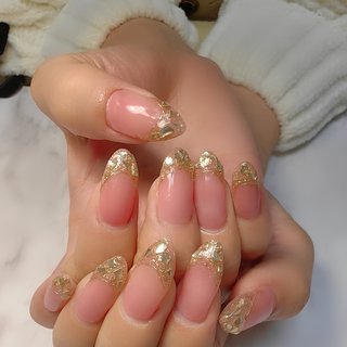 #ガラスフレンチ #美爪ネイル 
#上品ネイル 
#お持込デザインアレンジ 
#フレンチネイル
#所沢ネイルサロン 
#アートし放題 #オールシーズン #クリスマス #パーティー #デート #ハンド #フレンチ #ミラー #大人 #キラキラ #ロング #ポイント #ピンク #ゴールド #ジェルネイル #お客様 #REVE #ネイルブック