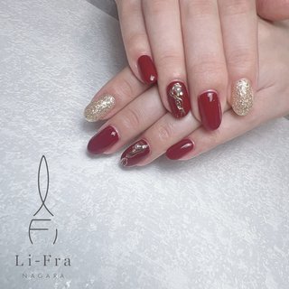 2025年】新着順｜ミラーネイル(ミラー)/ワインレッドのネイルデザイン
