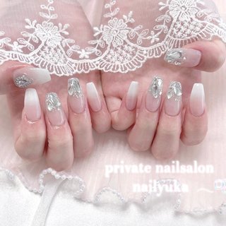 冬/クリスマス/オーロラ/ちゅるん/ワンホン - nail yukaのネイル