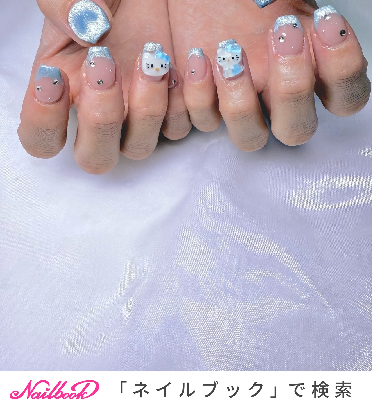 フレンチ/マグネット - nail_ering903のネイルデザイン[No.9163559