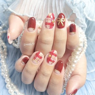 ネイルチップ オーダー ミラー フレンチ ボルドー フラッシュ リボン ハート ネイルチップ オーダー ミラー フレンチ ボルドー フラッシュ リボン