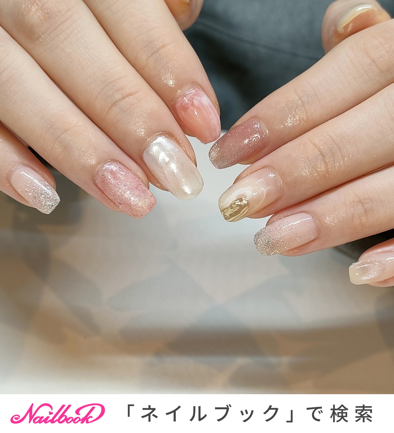 春/冬/バレンタイン/クリスマス/ハンド - _oli__のネイルデザイン[No.9168166]｜ネイルブック