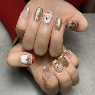 ハンド/ワンカラー/アニマル柄/3D/ピンク - nail salon Pink