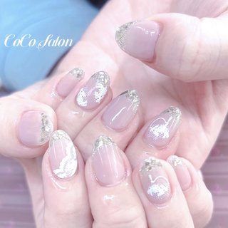 ホログラム/レース/ワンホンネイルのネイルデザイン｜ネイルブック
