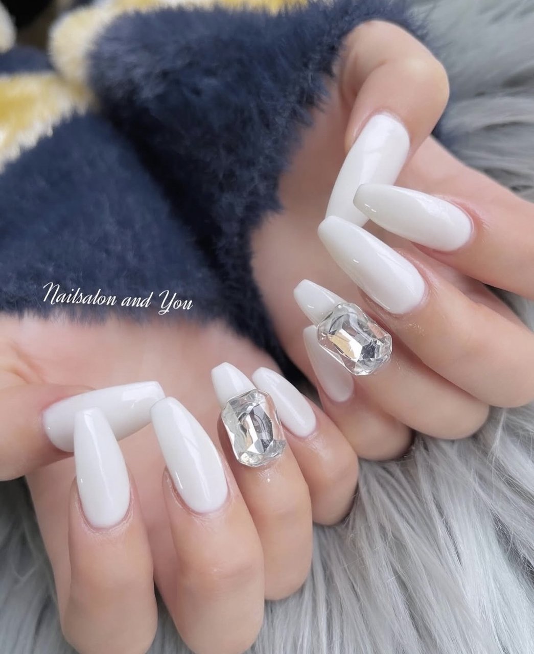 冬/オールシーズン/ハンド/シンプル/ロング - andyounailsalonの