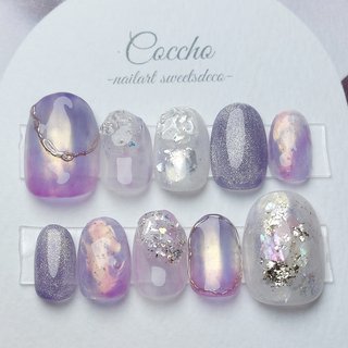 おすすめ順｜ちゅるん/パープル/#hpb_nailのネイルデザイン｜ネイルブック
