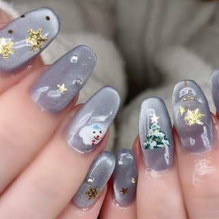 雪だるま ネイルパーツ Amazon | クリスマス ネイルパーツ 100個セット 3D 立体 可愛い