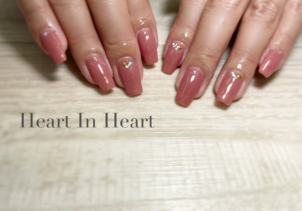 手が綺麗に見えるネイル/オールシーズン/オフィス/デート/ハンド - Heart In Heartのネイルデザイン[No.9176760]｜ネイルブック