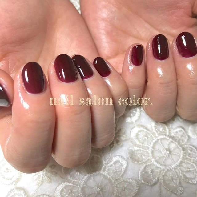 秋 オールシーズン ハンド ワンカラー ショート Nail Salon Color のネイルデザイン No ネイルブック