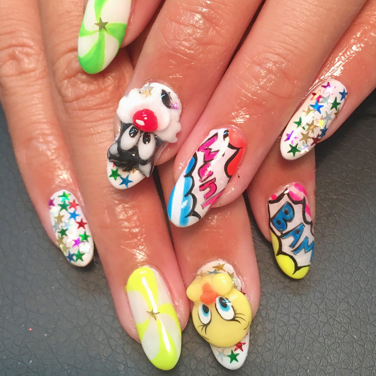 夏 旅行 ハロウィン ハンド キャラクター Nailartist017のネイルデザイン No ネイルブック