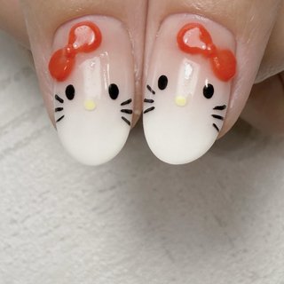 おすすめ順｜#キティちゃんネイルパーツのネイルデザイン｜ネイルブック