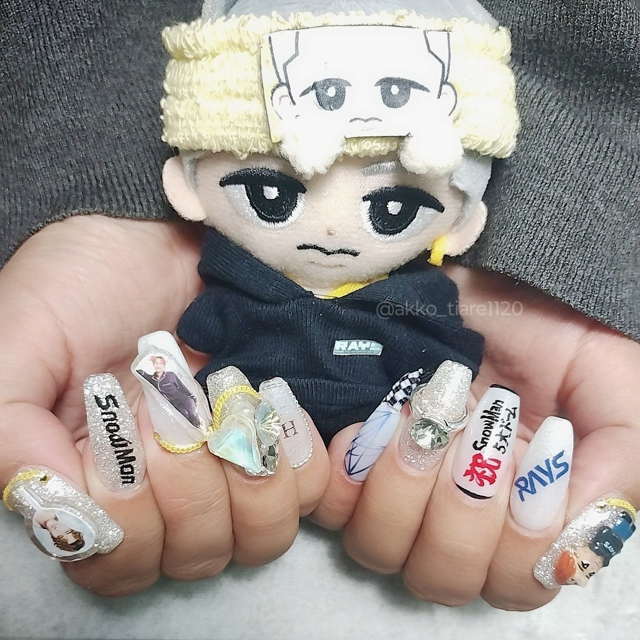 ハンド/ビジュー/痛ネイル/3D/個性派 - akko-tiare1120のネイル