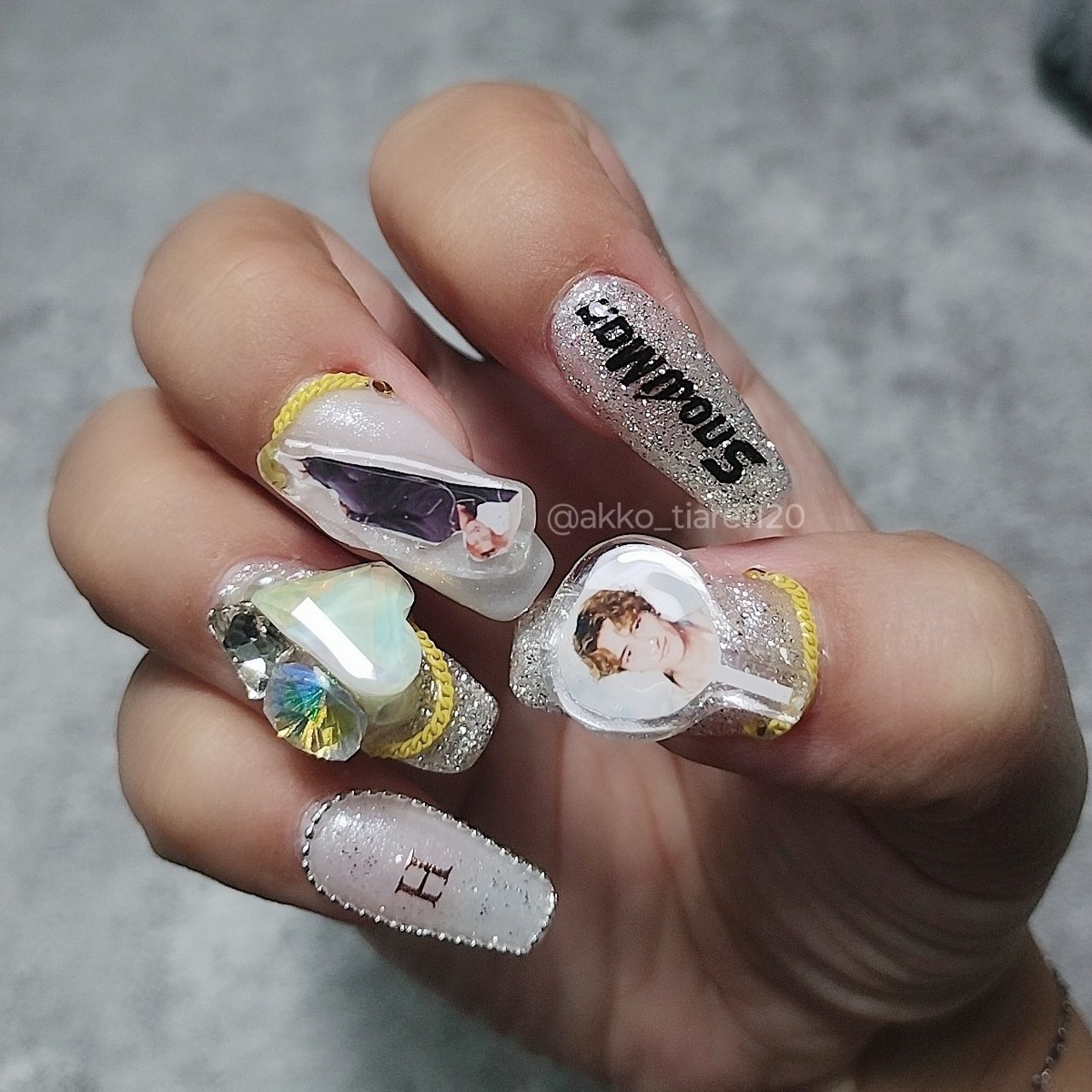 ネイルハンド 高品質♡ジェルネイルシール3D ハンド ZX-3699 ✿︎ くすみ