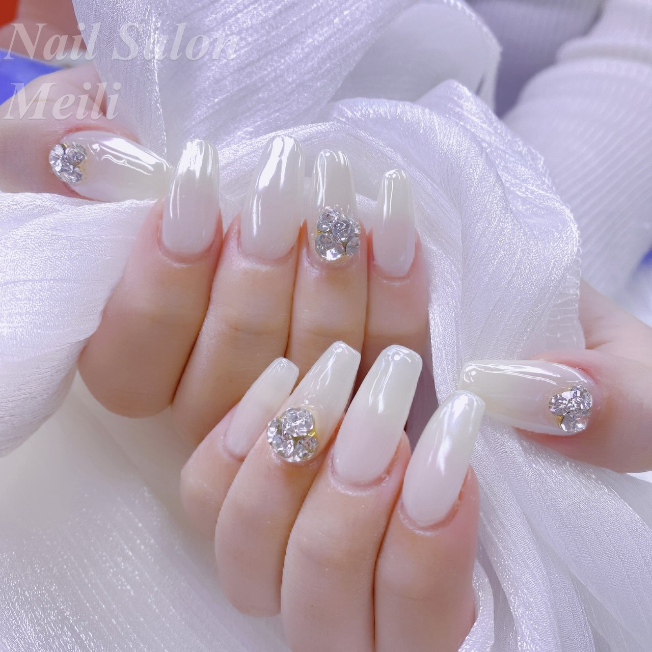 オールシーズン/ハンド/ワンホン/ミディアム/ホワイト - NAIL SALON