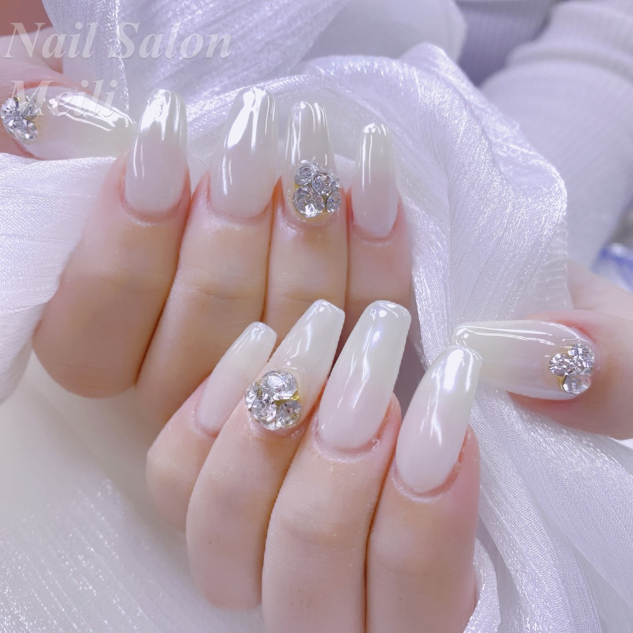 オールシーズン/ハンド/ワンホン/ミディアム/ホワイト - NAIL SALON