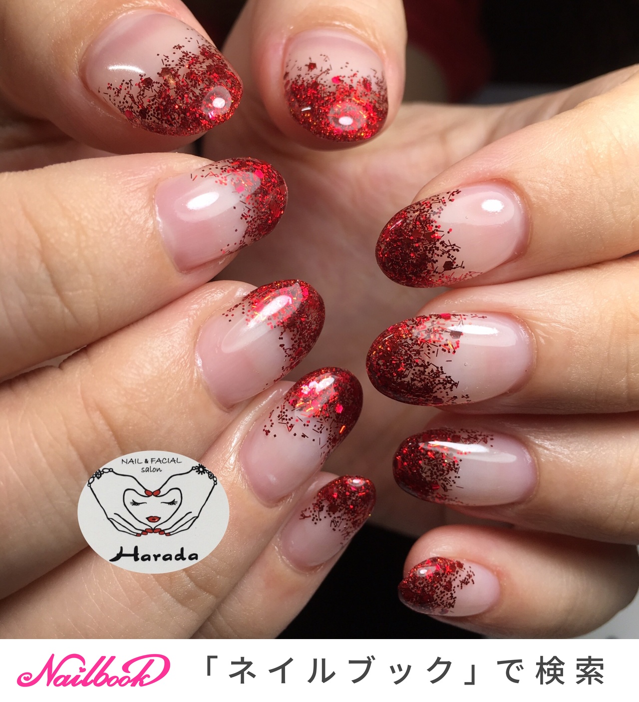 秋 冬 クリスマス パーティー ハンド Nail Facial Salon Haradaのネイルデザイン No ネイルブック