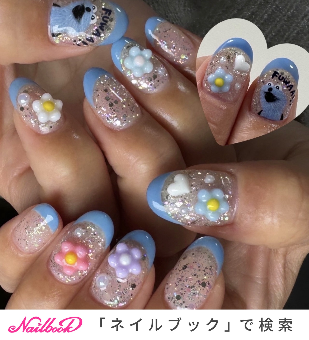 ネイルチップオーダー　さおり様 かわいいネイルチップ 指先に優しい彩りを.サイズオーダー可能な