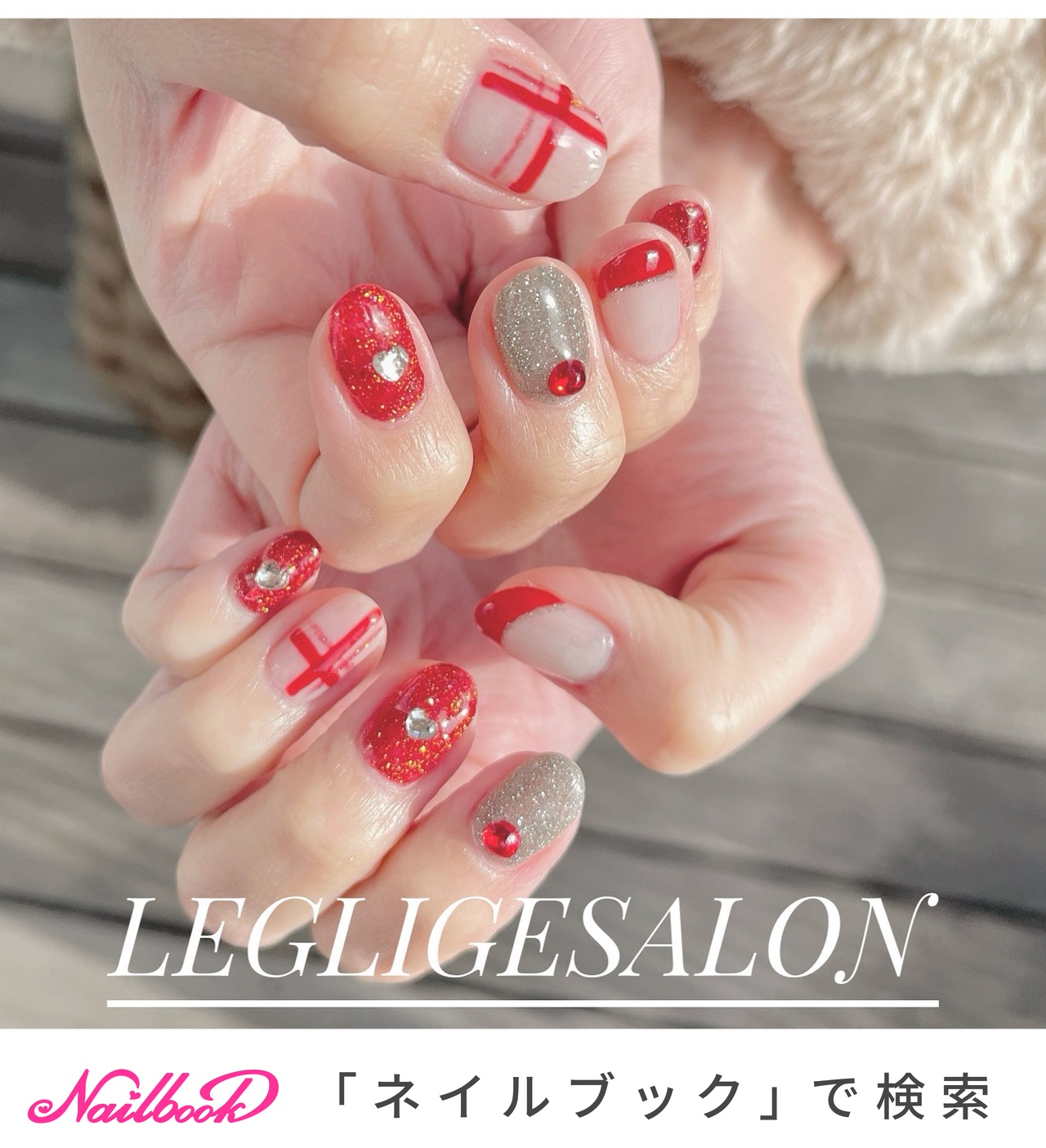 真っ赤ネイルのネイルデザイン｜ネイルブック