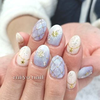 ネイルチップ　量産型　グラデーション　キルティング　オーダー ネイルチップ量産型グラデーションキルティングオーダー