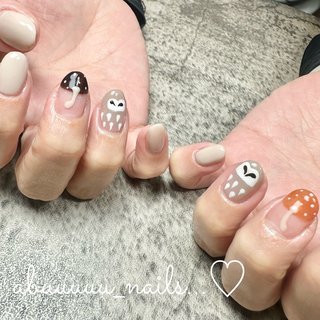 2025年】新着順｜#フクロウネイルのネイルデザイン｜ネイルブック