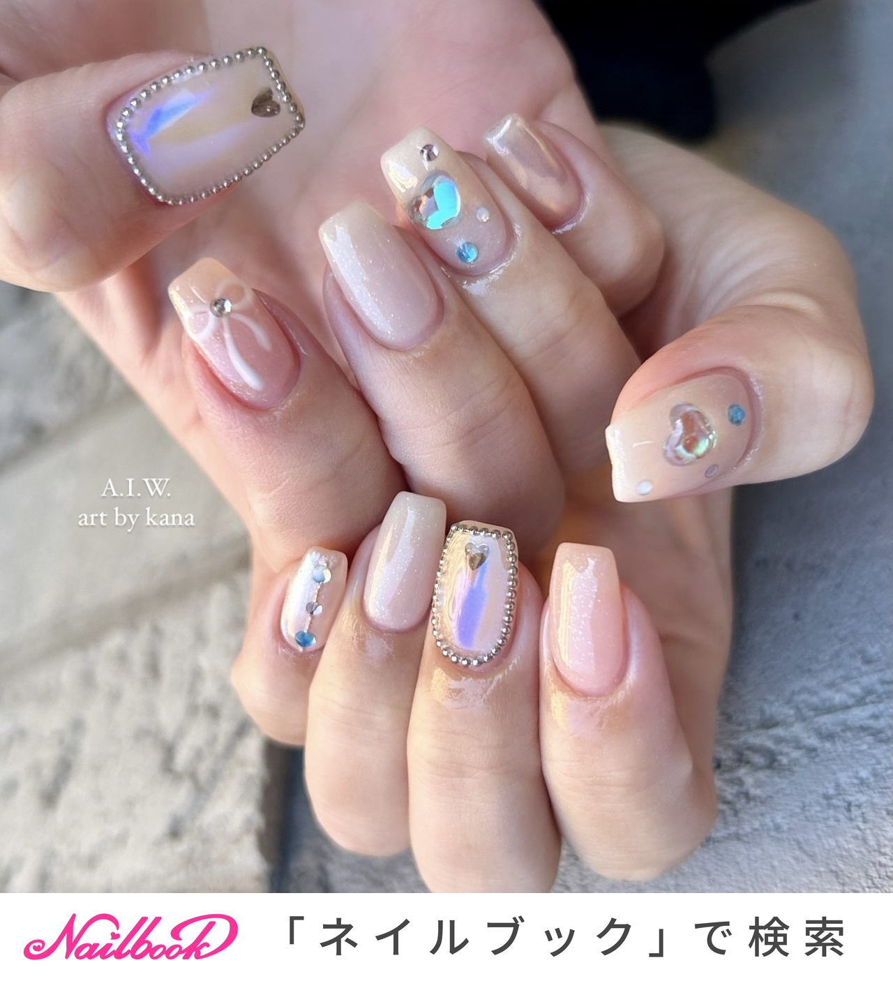 手が綺麗に見えるネイル/冬/クリスマス/ハンド/シンプル - 後藤カナ