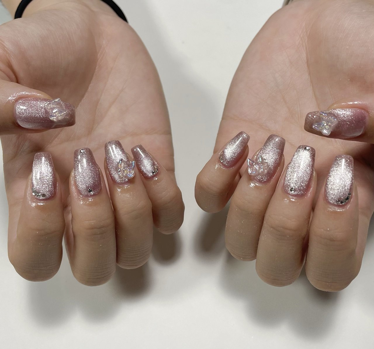 yun　美品⭐︎mogahna ネイルアート用品 シルバー ハンド/マグネット/ミラー/シルバー/ジェルネイル - sonomiの