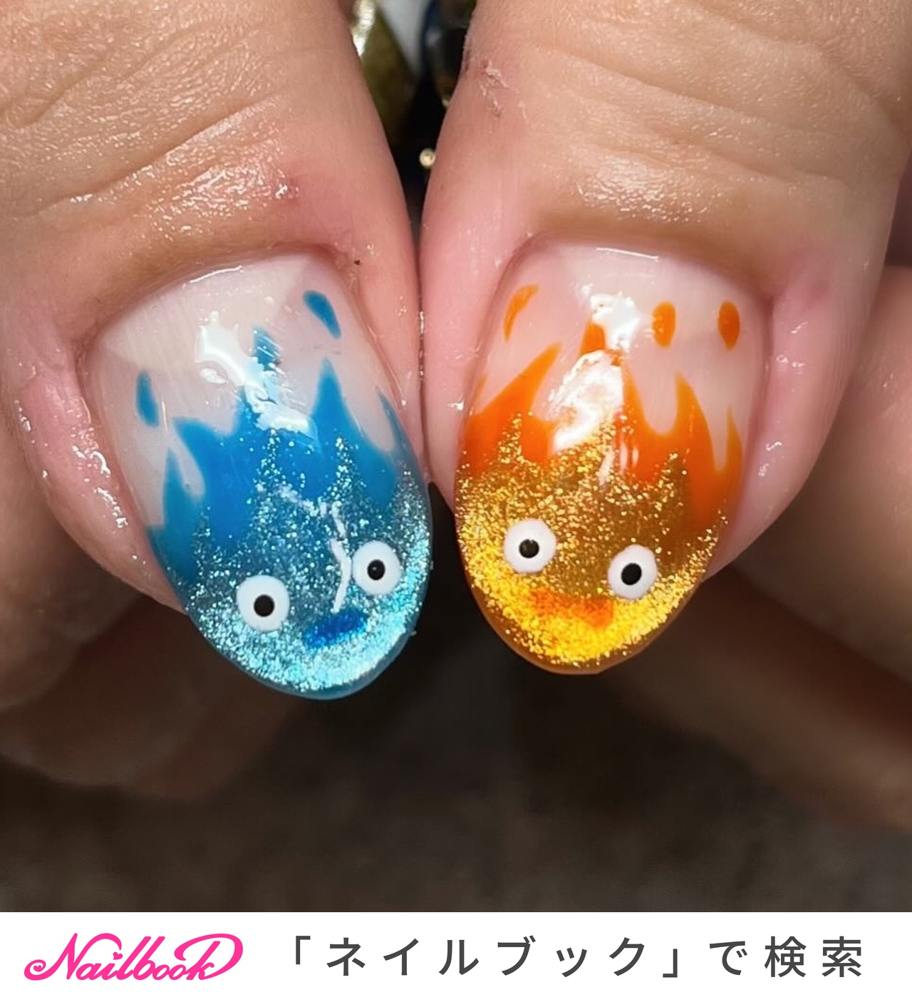おすすめ順｜#カルシファー🔥のネイルデザイン｜ネイルブック