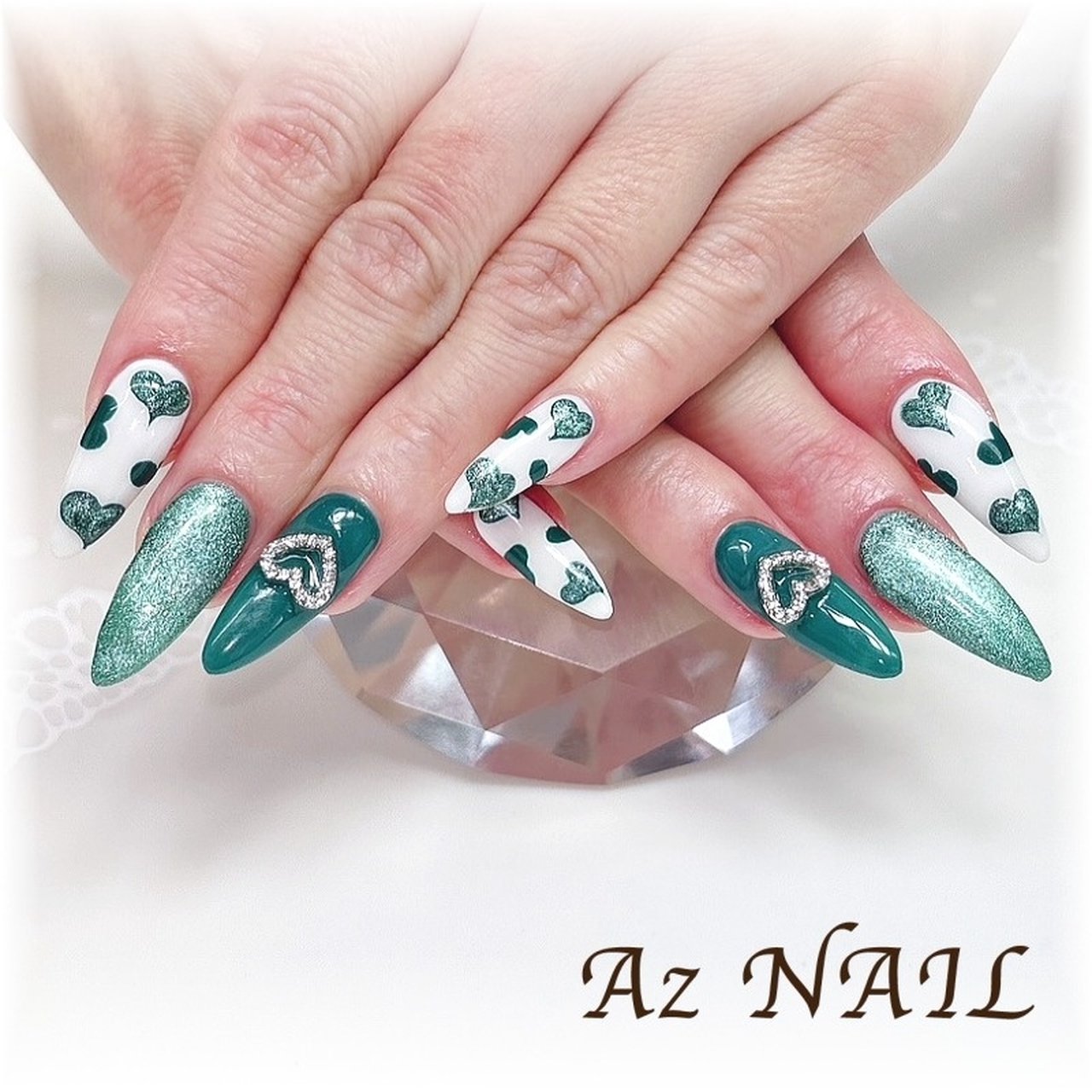 ネイルデザイン ライブ/デート/女子会/推し活/ハート - Az NAIL ゆき＊のネイル