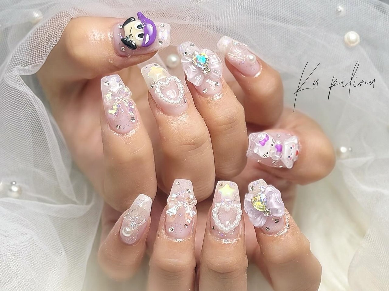 3D　ネイルパーツ　ハート　星 3D ネイルパーツ ハート 星 在庫処分】ネイルパーツ パンク 3D 立体