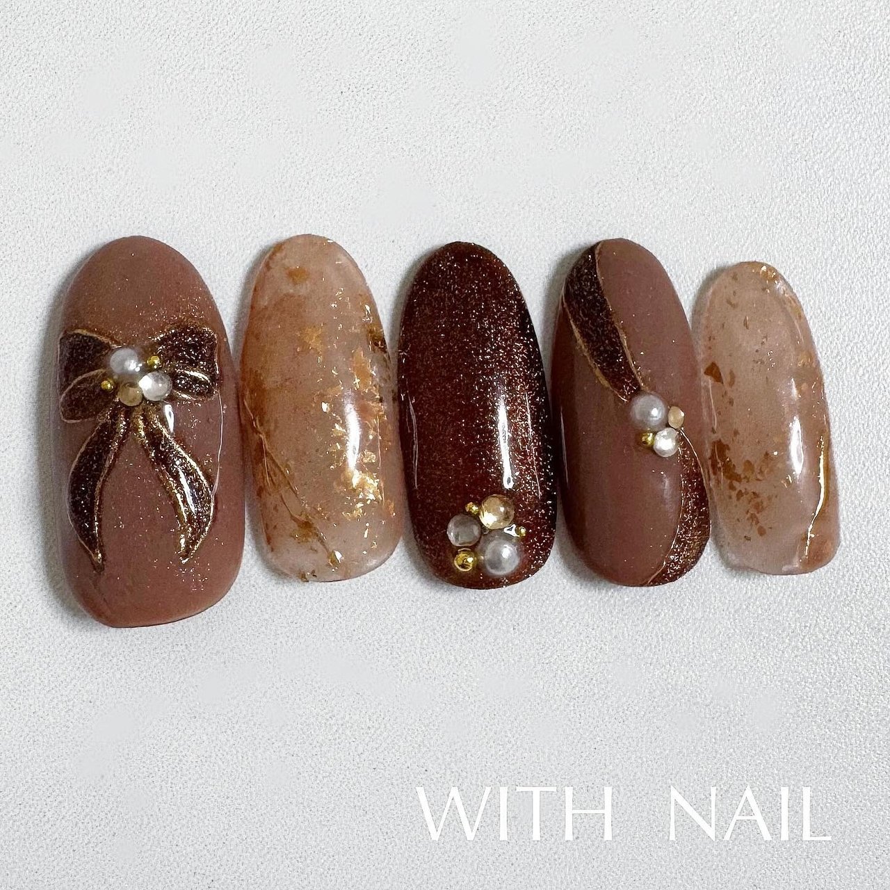 冬/バレンタイン/ハンド/マグネット/ミラー - WITH NAIL maryのネイル