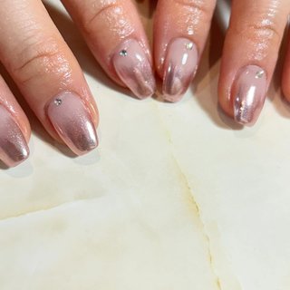 2025年】新着順｜韓国ネイル(韓国)/#ピンクミラーネイルのネイル