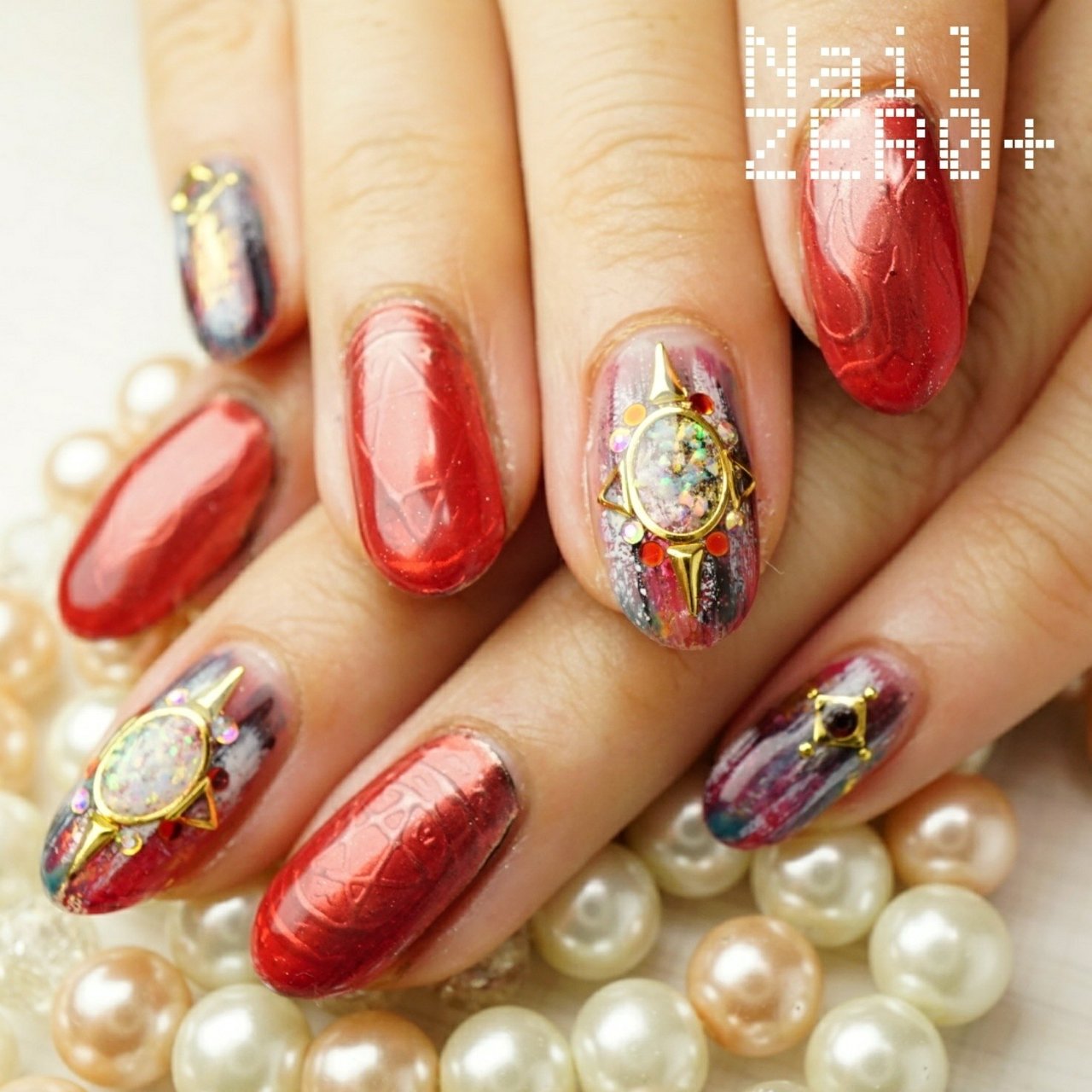 秋 冬 オフィス パーティー ハンド 塩見隼人 池袋 ネイルゼロプラスのネイルデザイン No ネイルブック