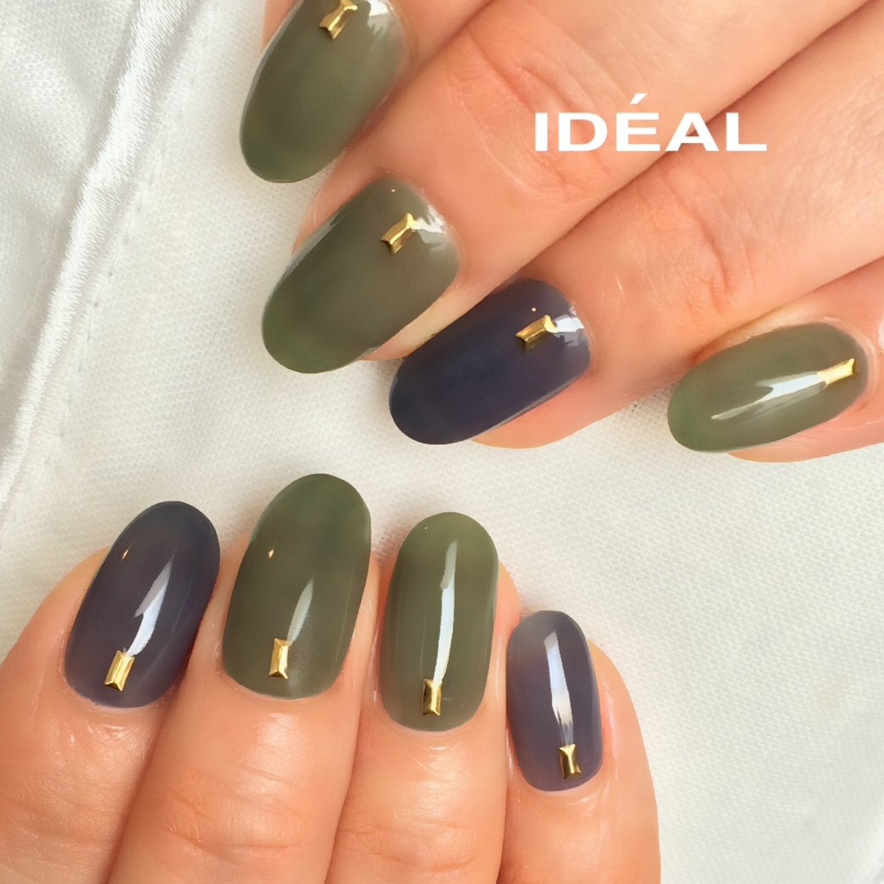 秋/ハンド/シンプル/ワンカラー/ミディアム - Kazuのネイルデザイン[No