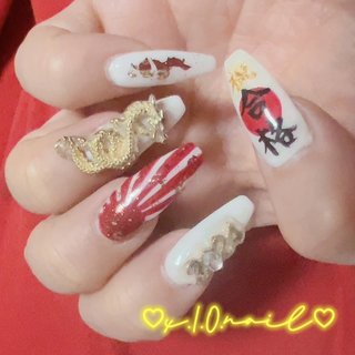 日章ネイルのネイルデザイン｜ネイルブック