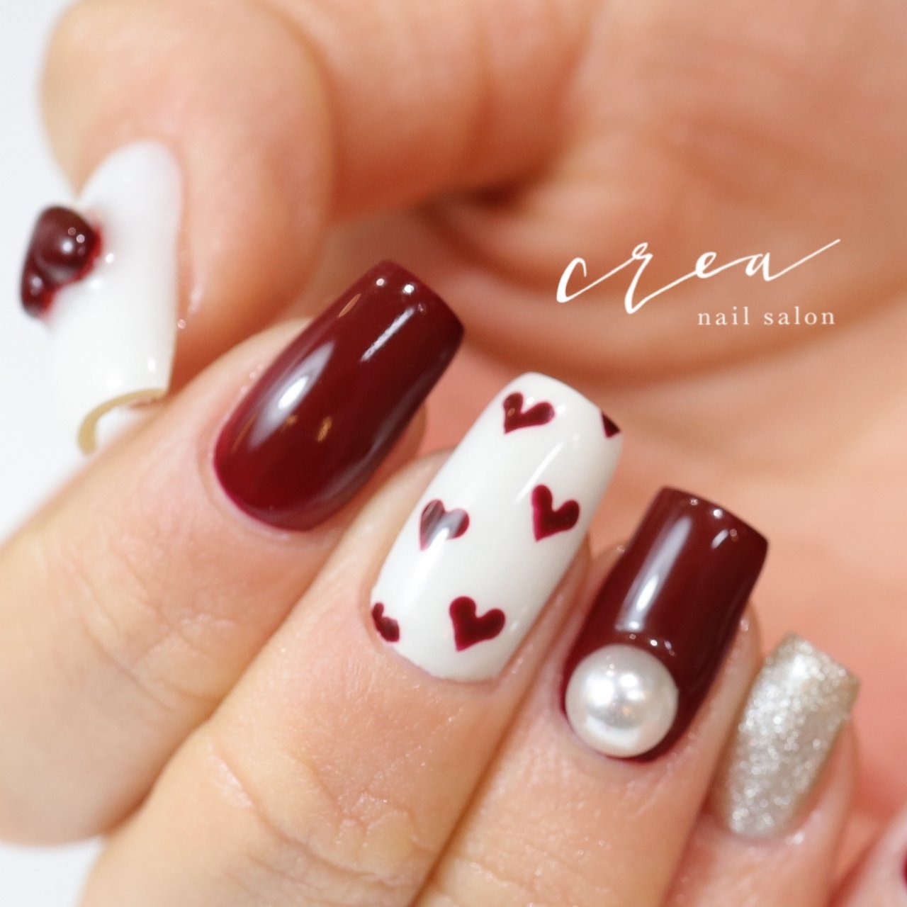 冬/成人式/バレンタイン/推し活/ハンド - nailsalon crea 小川